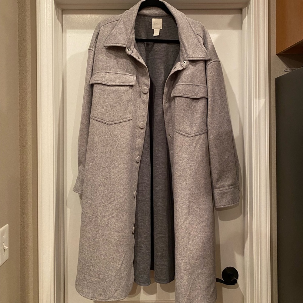 H&M long shacket